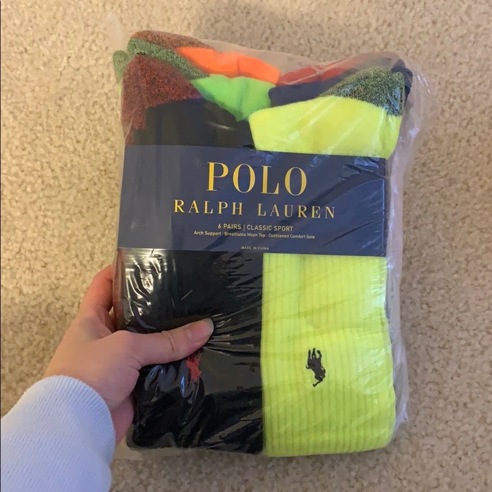 Neon Polo Ralph Lauren Socks